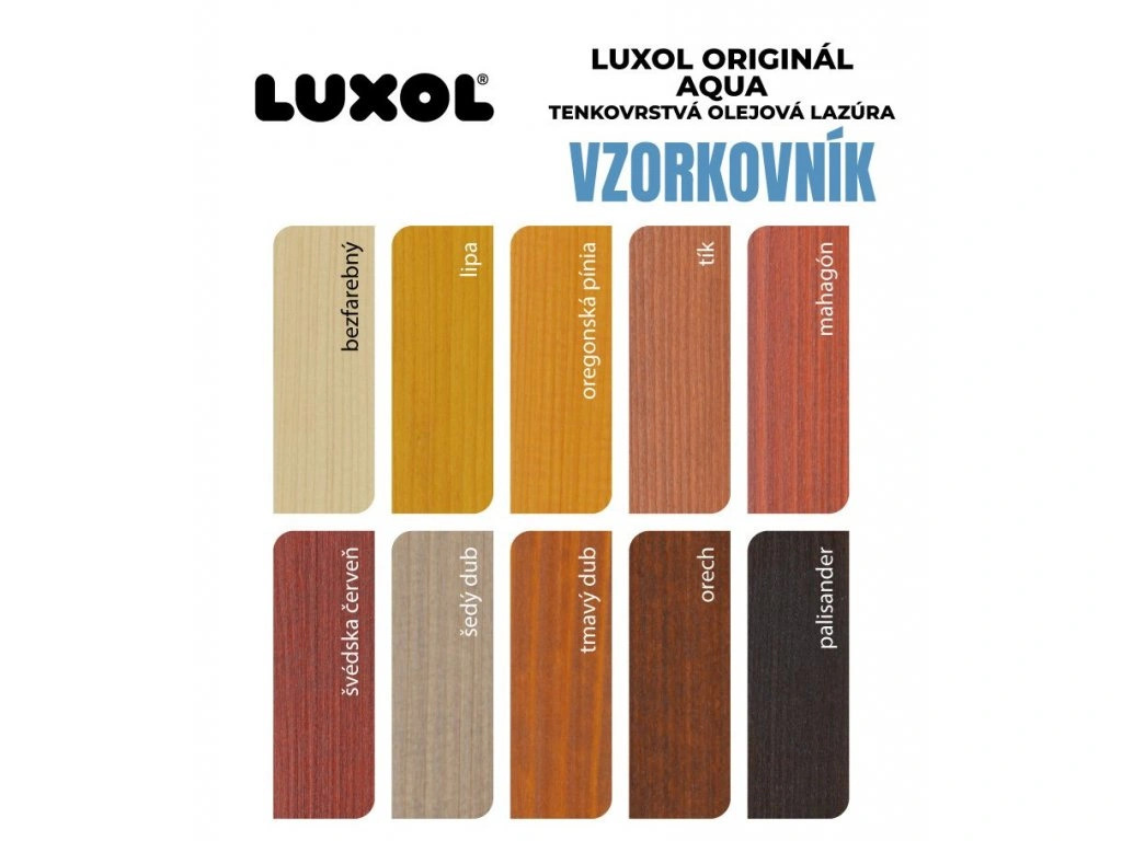 Vzorkovník Luxol Aqua originál