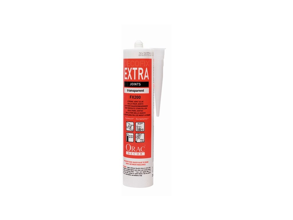 DOPRODEJ Lepidlo pro spoje lišt Deco Fix Extra FX200 310ml, Orac Decor