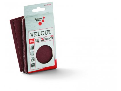 10 ks brusný papír na suchý zip VELCUT na držák 40150, vel. 70 x 125 mm