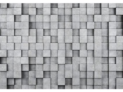 Vliesová obrazová tapeta Betonové kostky 22110, 368 x 280 cm, Photomurals, Vavex