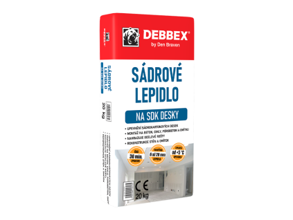 Sadrove lepidlo na SDK desky debbex web 2026 1