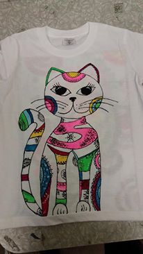 Malování na tričko barvami na textil Artemiss