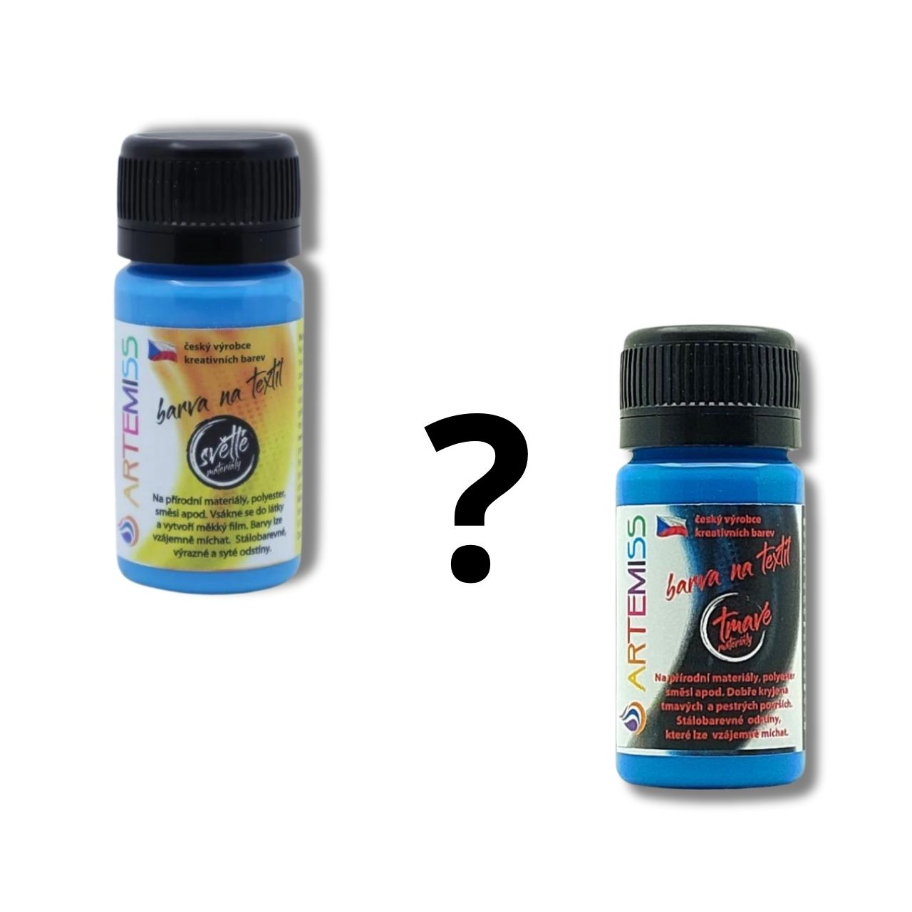 Potřebuji barvu na tmavý textil?