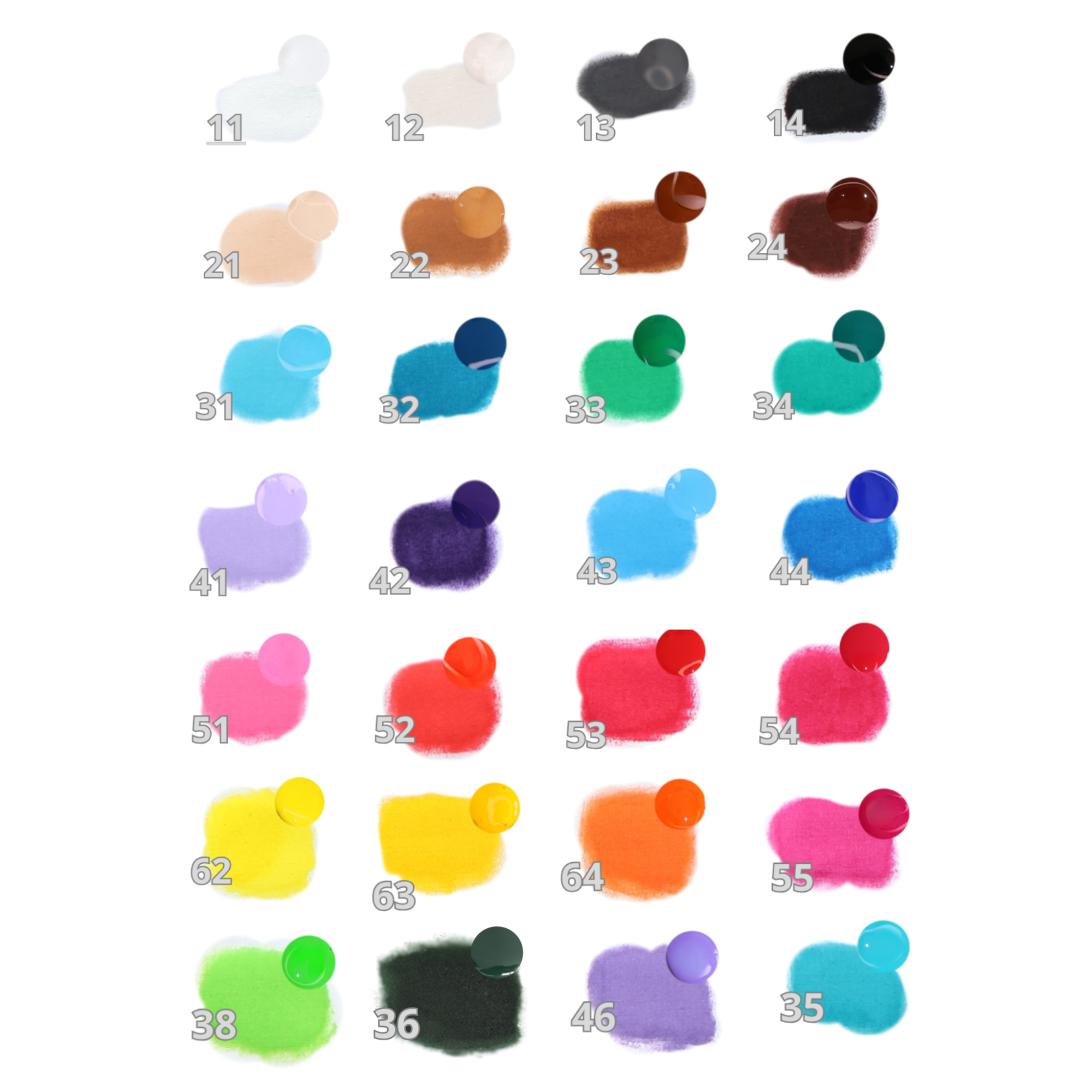 Základní odstíny barev na textil  pro kreativní tvorbu