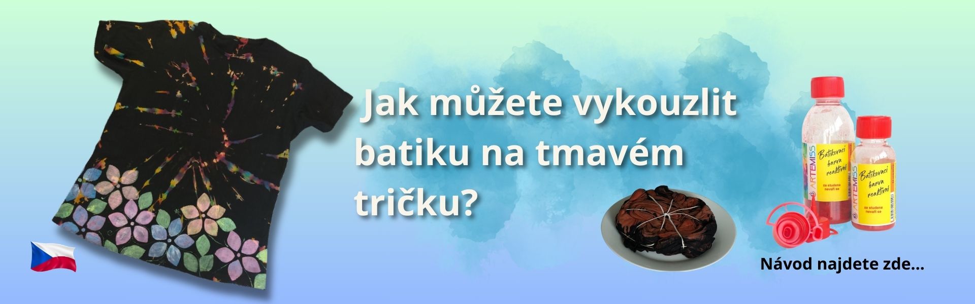 Jak vykouzlit batiku na tmavém tričku