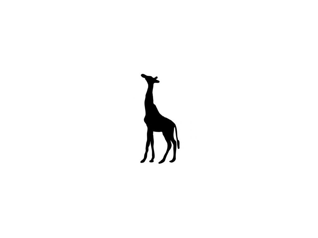 Žirafa - plastová šablona 057