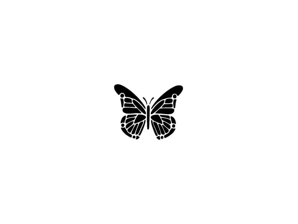 Motýlek - plastová šablona 145