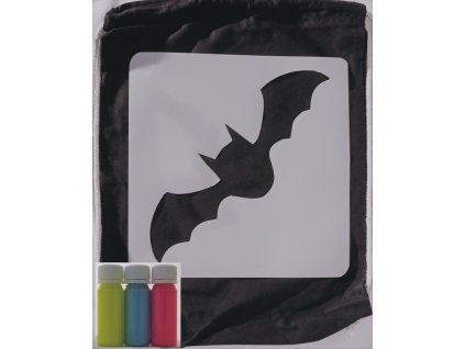 batoh se šablonou žlutá modrá červená