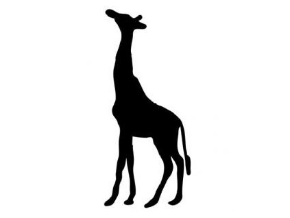 Žirafa - plastová šablona 057