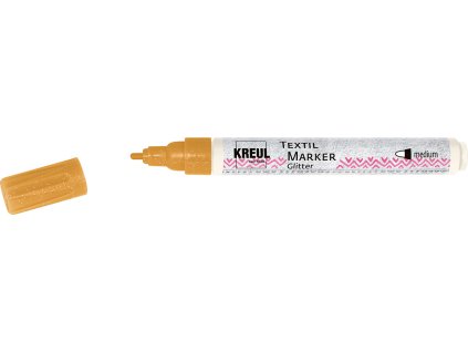 CK92670 KREUL TextilMarkerGlitter medium zlatá