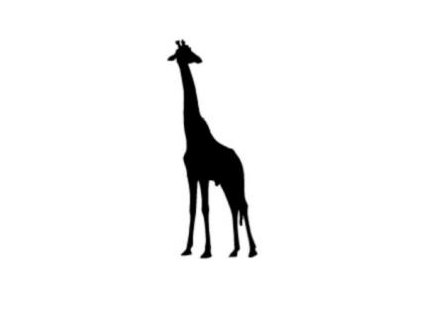 Žirafa - plastová šablona 100