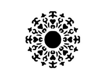 Mandala - plastová šablona 118