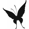 Motýl - plastová šablona 291