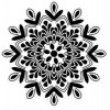 Mandala - plastová šablona 004 (29x29cm)