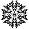 Mandala - plastová šablona 008