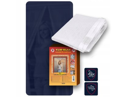 MOSKITIERA Na DRZWI BALKONOWE 110 120 130x210 220 Okno MAGNETYCZNA Drzwiowa EAN GTIN 5901764727538