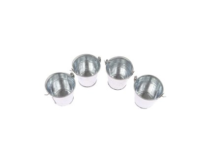 Kyblík kov dekorace 5cm