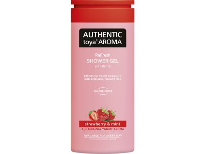 787035 authentic toya aroma sprchovy gel strawberry mint 400ml