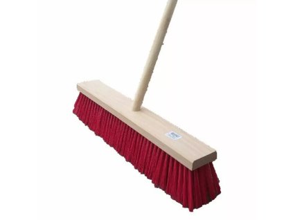 Koště silniční 60x8cm PET 9cm+hůl