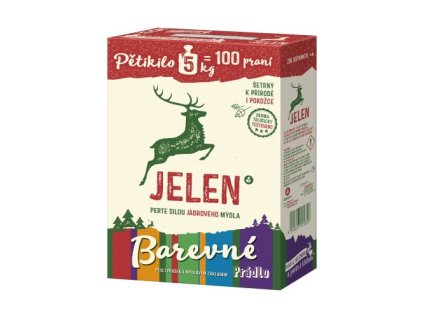 Jelen mýdlový prášek 5kg Barevné box