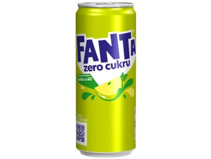 Fanta Zero cukru s prichuti jablka a lici 330 ml
