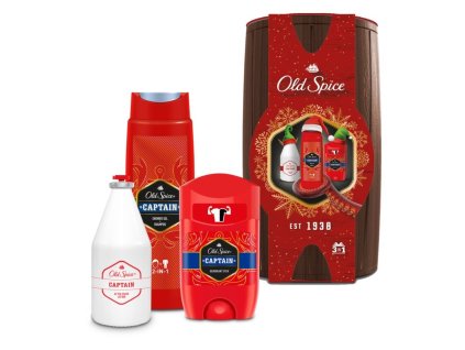 1327651 old spice captain deostick 50 ml sprchovy gel 250 ml voda po holeni 100 ml barel darkova sada