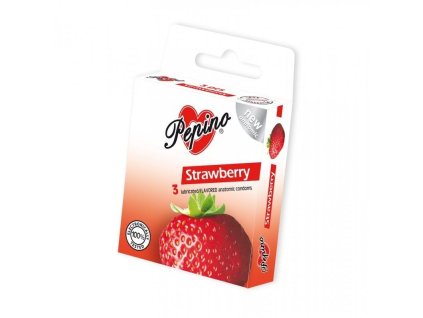 1322947 pepino kondom aroma jahoda 3 ks