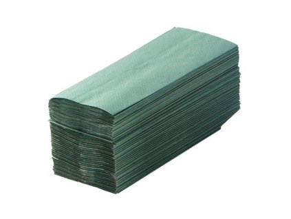 1319692 rollpap papirove rucniky skladane zelena 1 vrstve 250ks