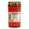 1311217 madona hrbitovni svicka s vickem cervena 60x115 mm