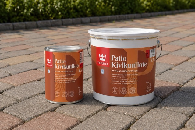 JAK NATŘÍT ZÁMKOVOU DLAŽBU MOŘIDLEM TIKKURILA