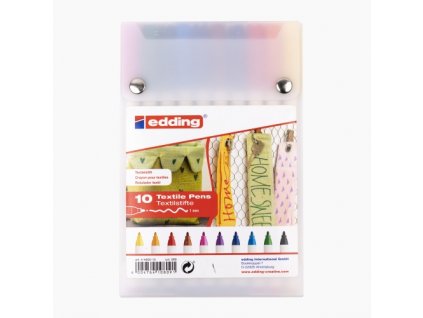 Edding fixy na textil 10 set  Výhodné balení