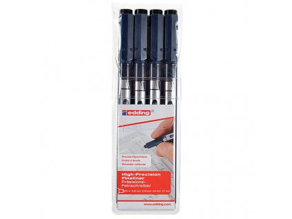 ED50737 edding 1880 Drawliner Pen Set of 4 Assorted P1