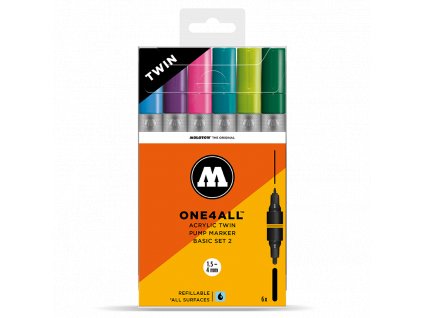 Molotow One4all acrylic twin 6 set B  Výhodné balení