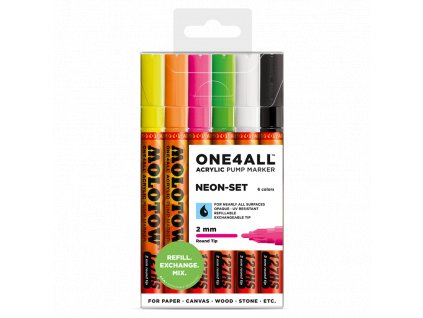 Molotow One4all 127hs neon 6 set  Výhodné balení