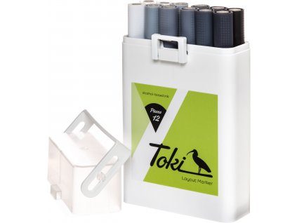 Toki Layout marker 12 set grey
