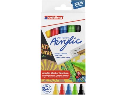 Edding 5100 Acrylic basic 5 set  5 základních barev