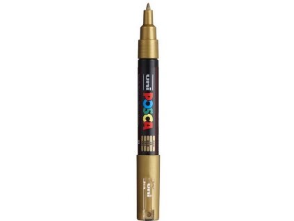 Uni Posca PC-1m - zlatá
