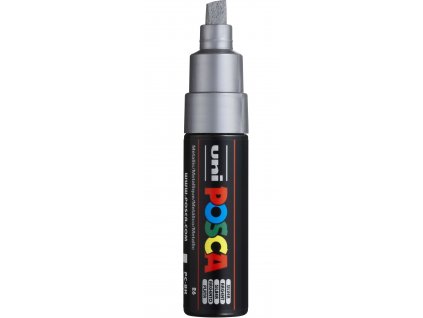 Uni Posca PC-8k - stříbrná