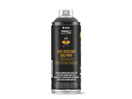 MTN Heat resistant BBQ paint 400 ml  Lesklá černá