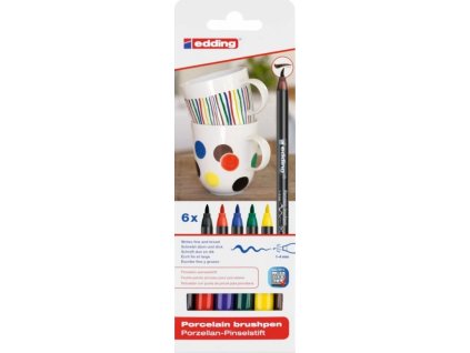 Edding 4200 sada fixů na porcelán  6 barev