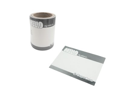 Wlepki Dope Hello My Name Is Silver Metallic