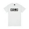 grog classic logo t shirt white