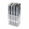Alpha twin marker 12 grey set