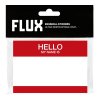 FLUX Eggshell Stickers 50 pcs Hello My Name Is Red All 5273 13 600x600