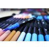 Dual tip brush pens 96 set  V praktickém pouzdře