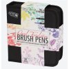 Dual tip brush pens 96 set  V praktickém pouzdře