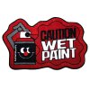 Montana Cans Doormat Caution Wet Paint Red