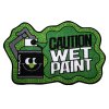 Montana Cans Doormat Caution Wet Paint Green