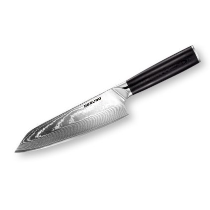 Kiritsuke (mistr-šéf, santoku) nůž Seburo SARADA Damascus, 18 cm