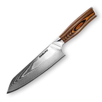 Kiritsuke (mistr-šéf, santoku) nůž Seburo SUBAJA Damascus, 18 cm